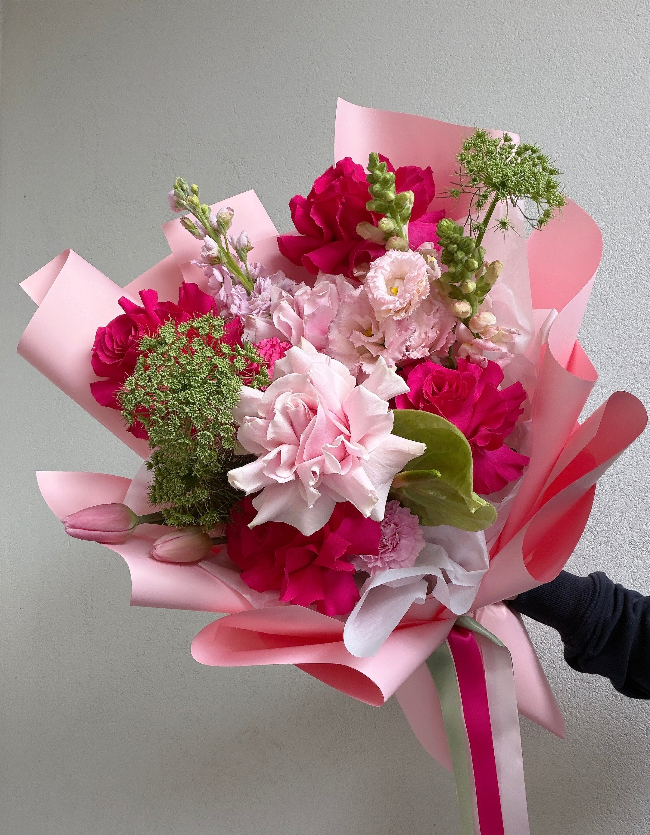 Pink and Green