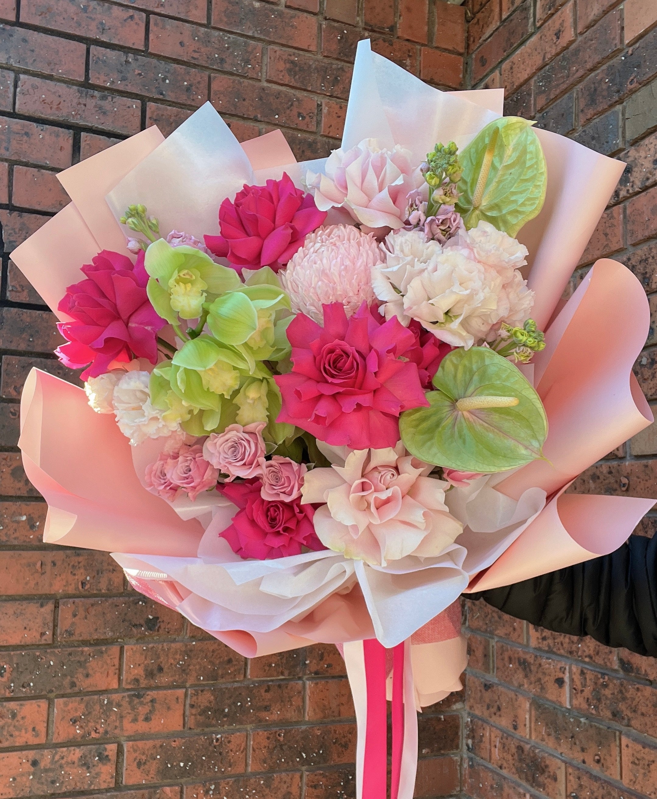 Pink and Green